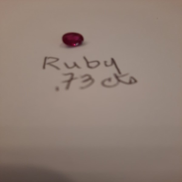  Ruby .73 cts