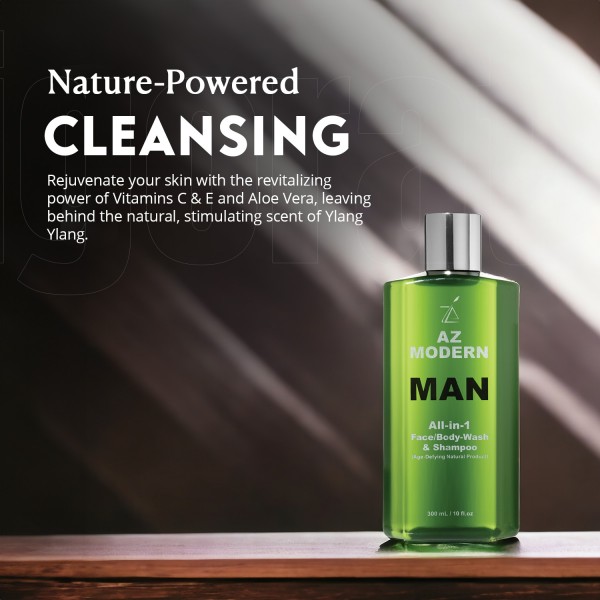 Modern Man Face, Body Wash & Shampoo