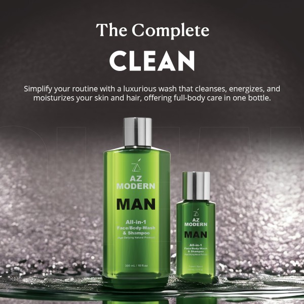 Modern Man Face, Body Wash & Shampoo