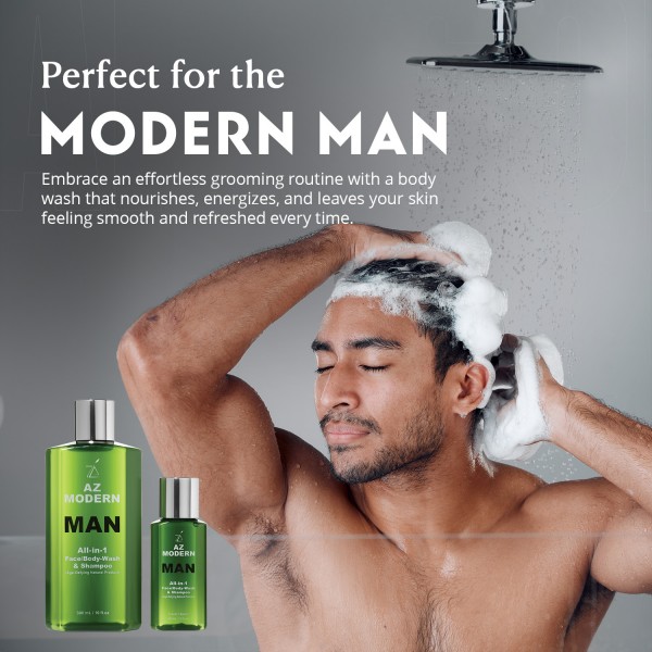 Modern Man Face, Body Wash & Shampoo