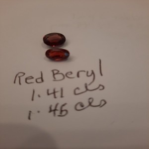 Red Beryl 1.41 cts 1.45 cts