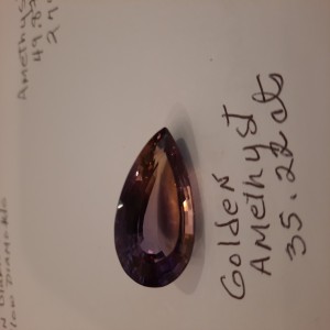 Golden Amethyst 35.22 cts